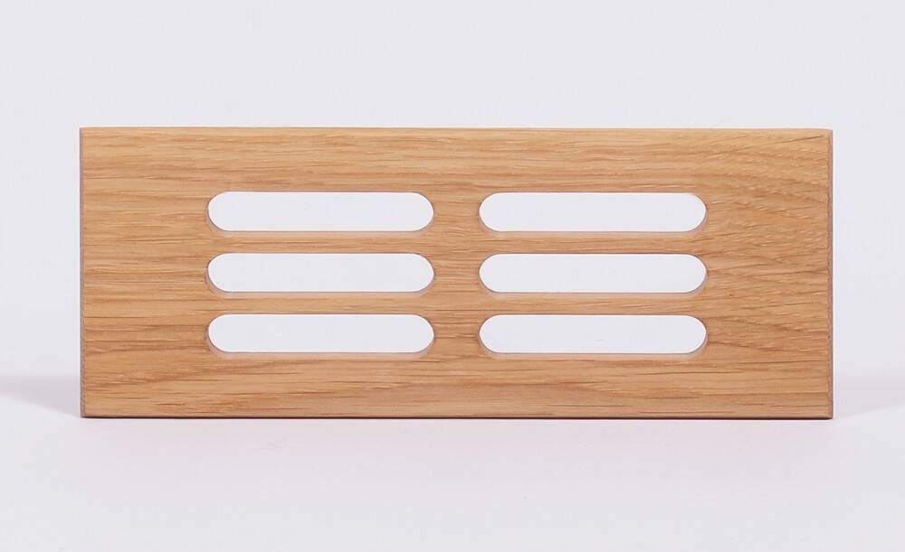 grille de ventilation en bois 200*80 mm